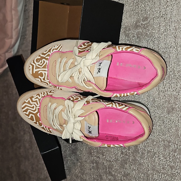 Almost new! Coach leather and suede shoes - Picture 7 of 11